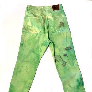 Levis's 70s High Slim Style Premium reworked Tie Dye Jeans Size 30